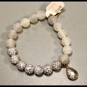 Erimish stack bracelet semi precious crystal NWT